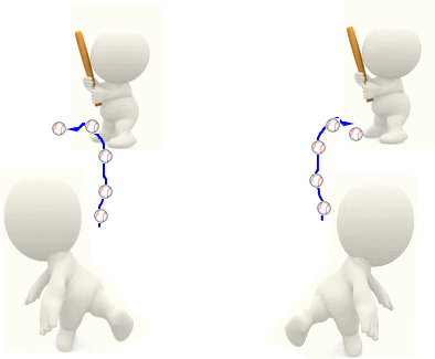 �i�b�N���{�[���̋O��