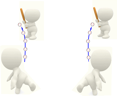 �������Ȃ���X���C�_�[�̋O��